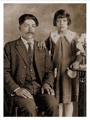 Carmen and her father circa 1922